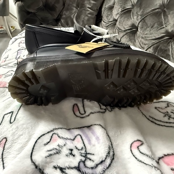 NEW Dr. Martens Black Leather Tassel Loafers SIZE 8 WOMAN - Picture 12 of 13